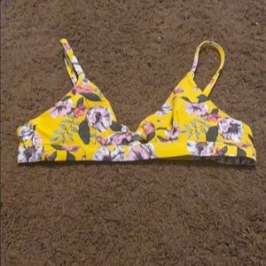 Floral bikini top
